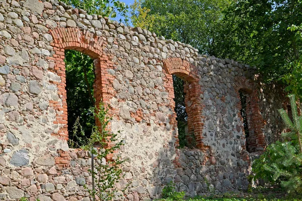 Ruinen Des Gebäudes Der Kirche Von Küssen Jahrhundert Dorf Vesnovo — Stockfoto