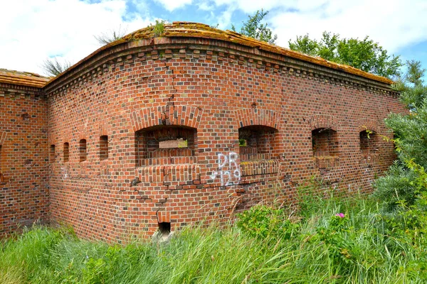 Langs Vestingmuur Van Het Marinefort West Baltiysk Regio Kaliningrad — Stockfoto