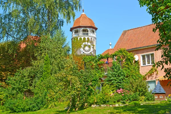 Roh Světlogorska Výhledem Vodní Věž Kaliningradská Oblast — Stock fotografie