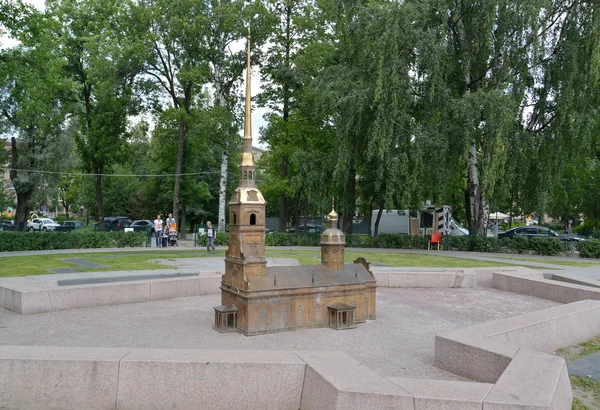 The Peter and Paul Cathedral model in St. Petersburg — Stock Photo, Image