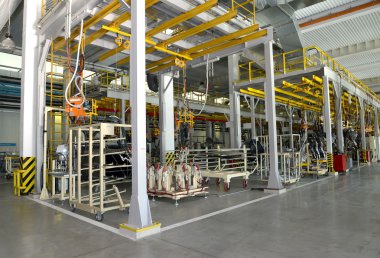 shop otomobil fabrikasının kaynak genel görünümü
