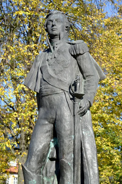 Фрагмент памятника командующему М. И. Кутузову в Калинине — стоковое фото