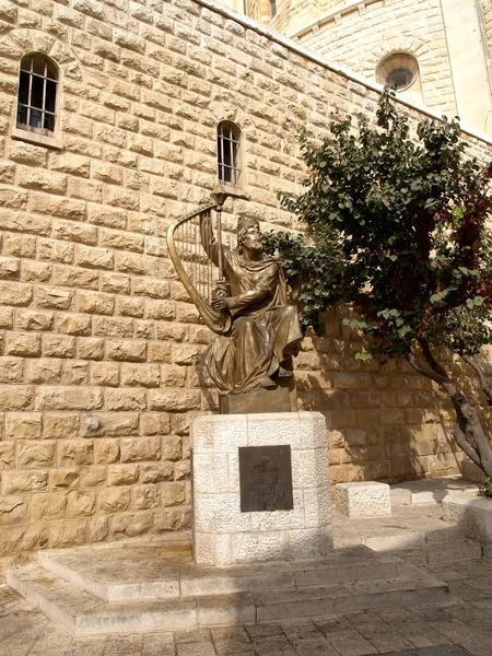 Izrael. Pomnik cara David w Jerozolimie na górze Z — Zdjęcie stockowe