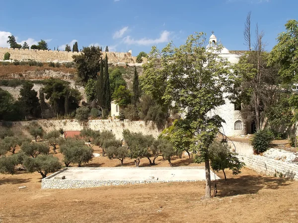 A templom-hegy kilátás. Jerusalem, Izrael — Stock Fotó