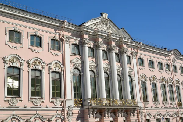 Palazzo Stroganov, vista dal Moika River Embankment. San Pietroburgo — Foto Stock