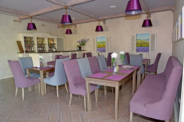 Lobby bar interior in hotel. Provence style — Stock Photo, Image