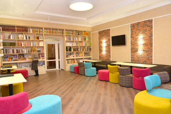 Media library at institute of a development of education — Stock Photo, Image