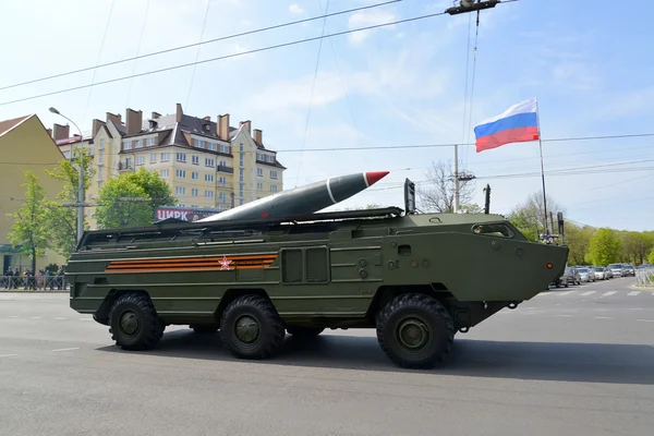 KALININGRAD, RUSSIA - MAY 09, 2015: The tactical Point missile s — Stock Photo, Image