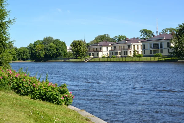 ST. PETERSBURG, RUSSIA - JULY 11, 2014: A view of the cottage se — Stock Photo, Image