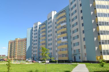 Kaliningrad, Rusya - 28 Mayıs 2015: Yeni yerleşim residentia