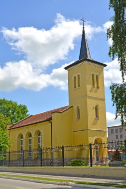  Salzburg Lutheran Kilisesi. Şehir Gusev, Kaliningrad bölgesi