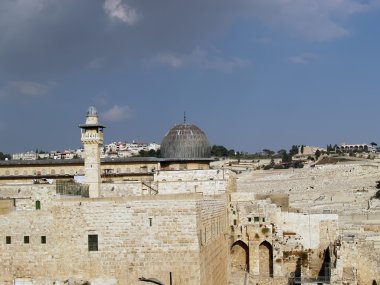 Al-Aqsa cami Kudüs İsrail'in görünümünü