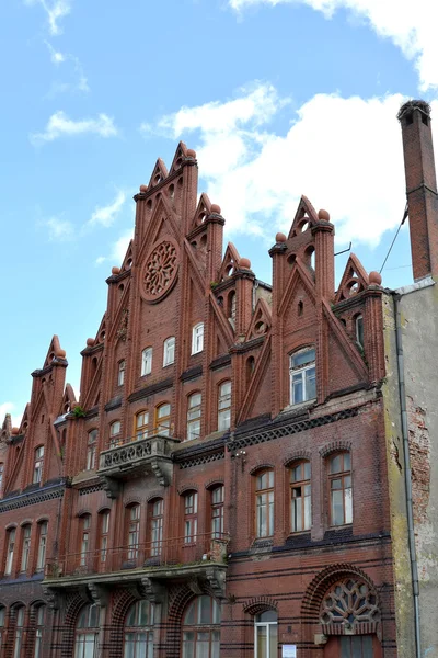 The building of the former National bank (1910-1911) in the city Gusev — Stock Photo, Image