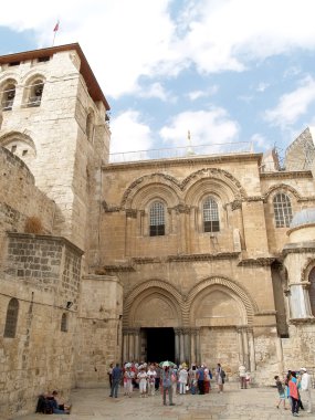 Jerusalem, İsrail - 09 Ekim 2012: Görünümünü Resu Kilisesi