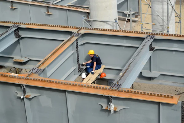 KALININGRAD, RUSSIA - AUGUST 24, 2015: The assembler-spiderman w — Stock Photo, Image