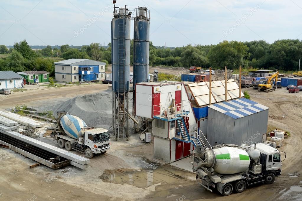 KALININGRAD, RUSSIA - AUGUST 24, 2015: Ready-Mix Trucks Mixers S.