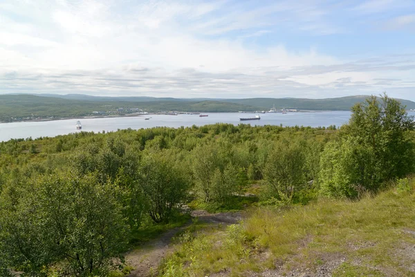 Blick auf die Kolabucht von Kapverden aus. murmansk — Stockfoto