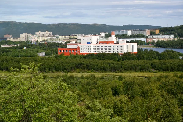 View of the inhabited residential district of the city of Murman — 图库照片