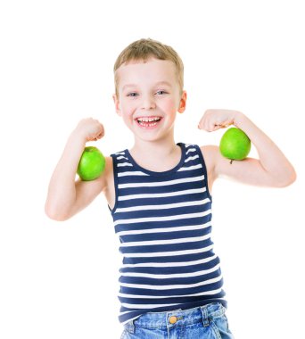 elma ile çocuk