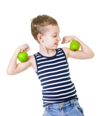 elma ile çocuk