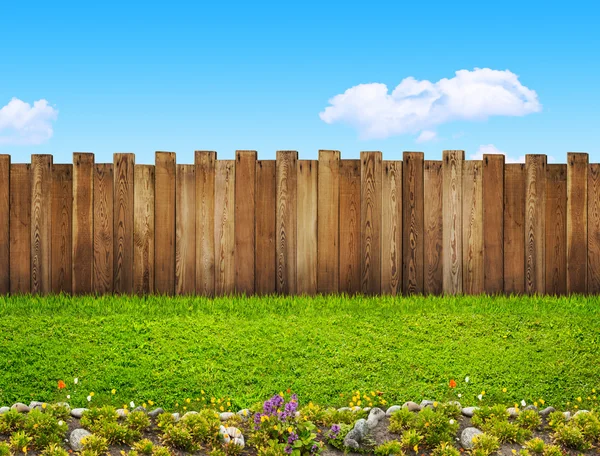Una valla de jardín — Foto de Stock