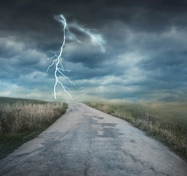 fırtınalı bir hava