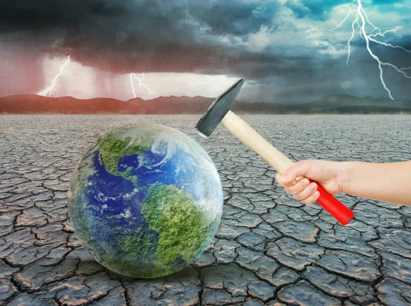 Globale Opwarming Milieuramp Concept Illustratie — Stockfoto