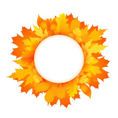 Banner sonbahar yaprakları