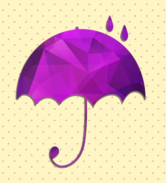 Paraguas y lluvia — Vector de stock