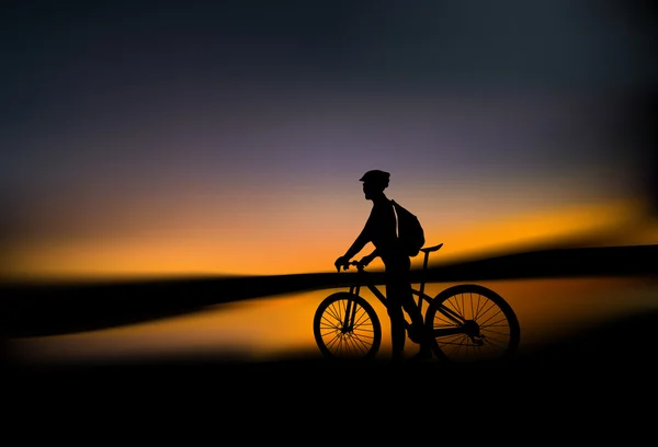 Jazda na rowerze na świeżym powietrzu — Wektor stockowy