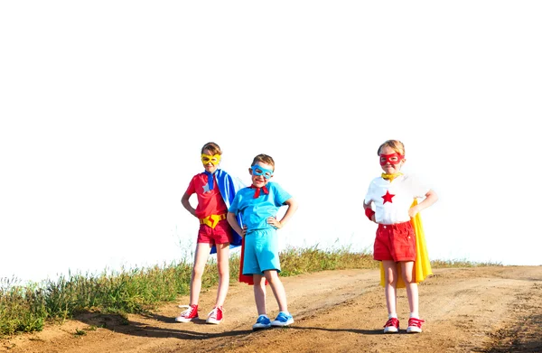 Çocuk superheros — Stok fotoğraf
