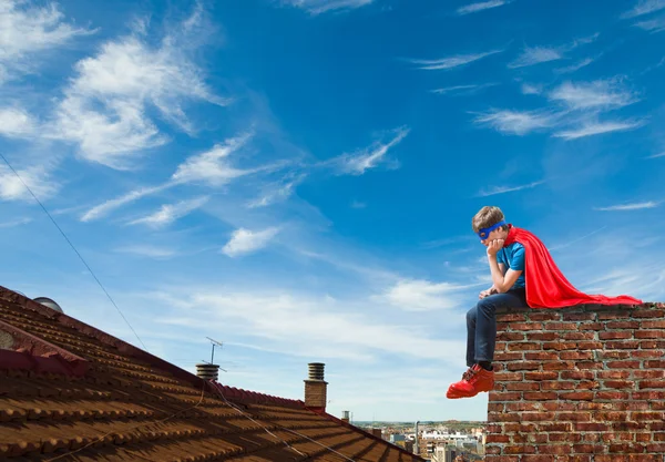 A boy super hero — Stock Photo, Image