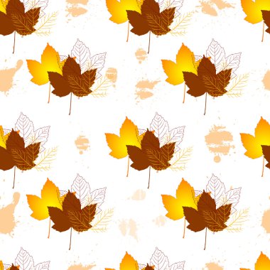 Dikişsiz sonbahar yaprakları