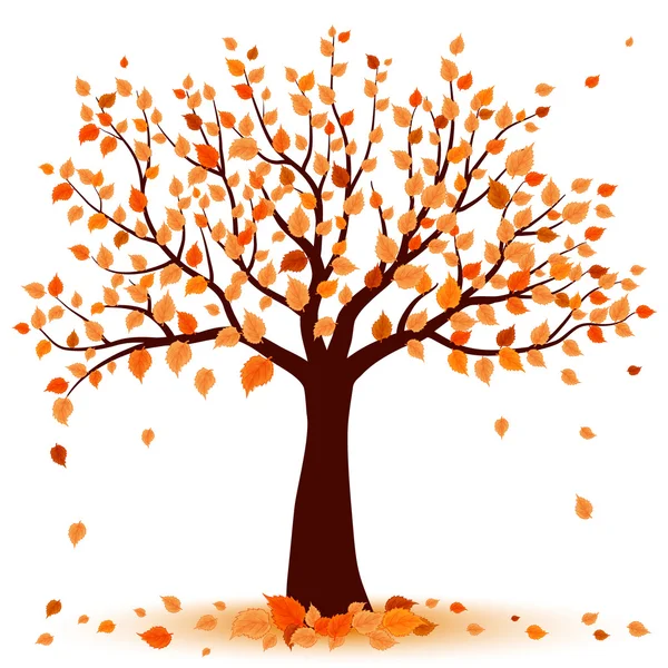 Árbol de otoño — Vector de stock