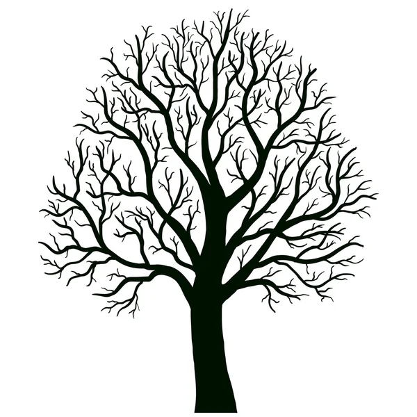 Un árbol aislado — Vector de stock