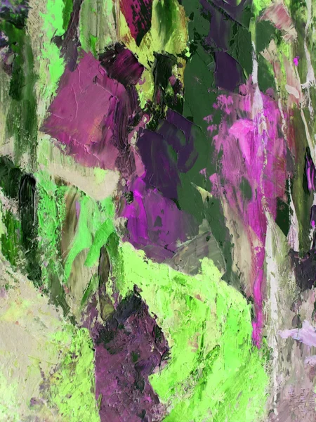 Heldere kleurrijke achtergrond, fragment van de schilderkunst in de stijl van imressionism — Stockfoto