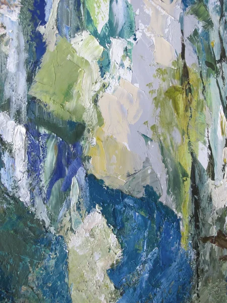 Ljusa färgglada bakgrund, fragment av målning i stil med imressionism — Stockfoto
