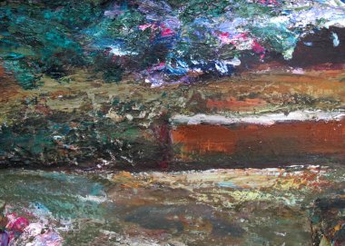 kağıt üzerinde boya tabakası. parça boyama