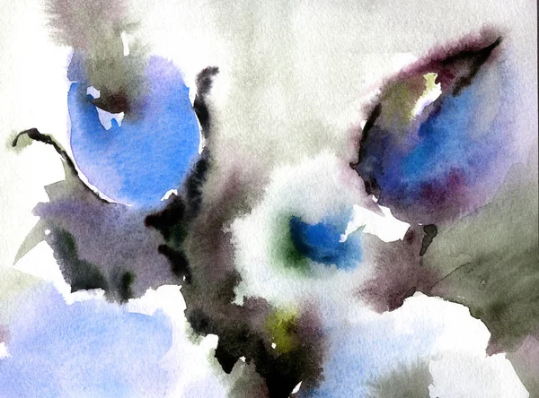 Fond floral mignon. Coquelicots aquarelle — Photo