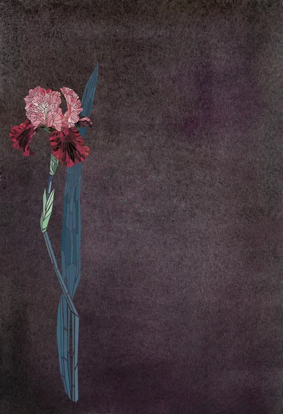 Sfondo con un fiore a mosaico iris — Foto Stock