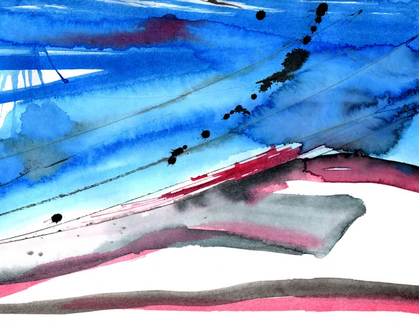 Paint layer on paper. Fragment of painting — Stock Photo, Image