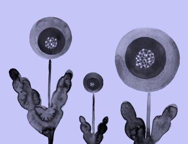 Dekoratif çiçek arka plan