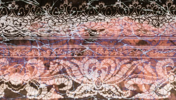 Grunge kleurrijke textuur, hand verven, batik — Stockfoto