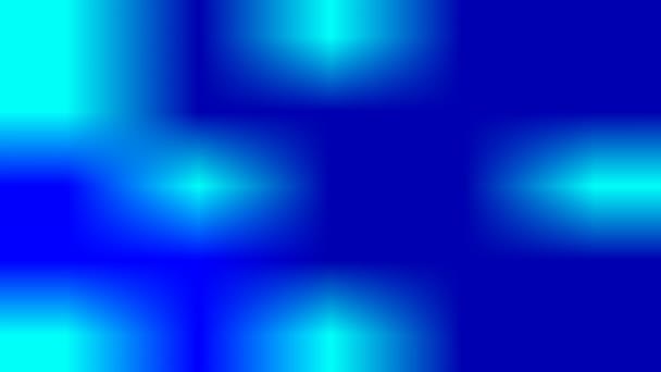 Abstract Pointless Composition Blue Tones Movement Color Spots Appear Disappear — Stock Video