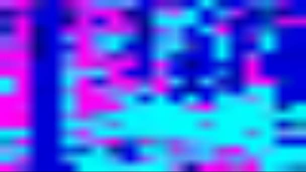 Árboles Parque Colores Surrealistas Azul Púrpura Movimiento Circular Rotación Gráficos — Vídeo de stock