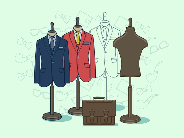 Mannequin voor kleding — Stockvector