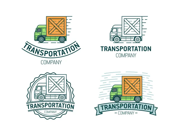 Conjunto de logo de transporte — Archivo Imágenes Vectoriales