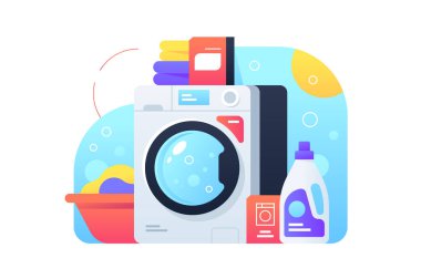 Çamaşır makinesini toz ve temizlik ürünleriyle kullanmak.