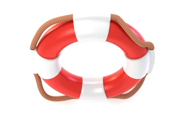 Lifebuoy water safety top view 3D render — Stock Photo, Image