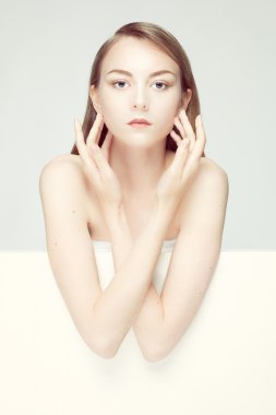 bir kadının romantik resim.